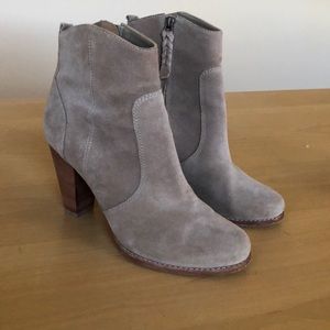 Joie grey suede bootie